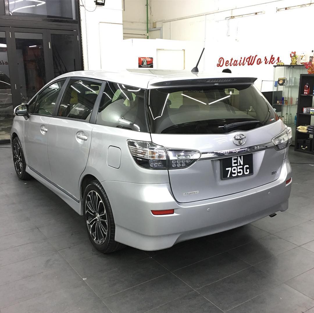 TOYOTA WISH protected with Fireball Fusion Wax. There is ...