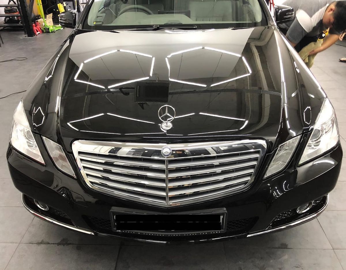 Nearly 10 years old Mercedes-Benz E250 came to us for a m...