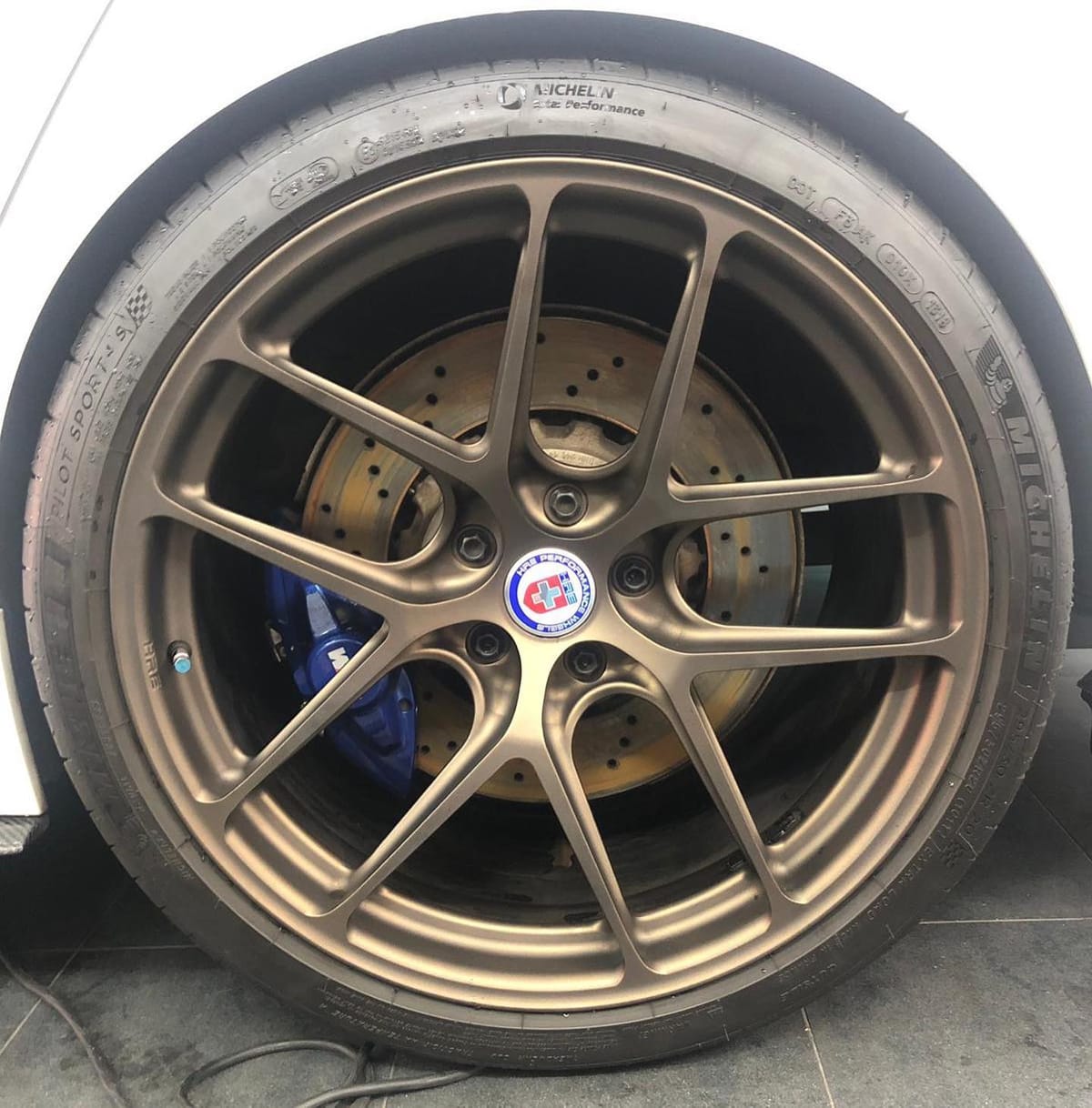 Before & after photo comparison of BMW F80 M3 HRE perform...