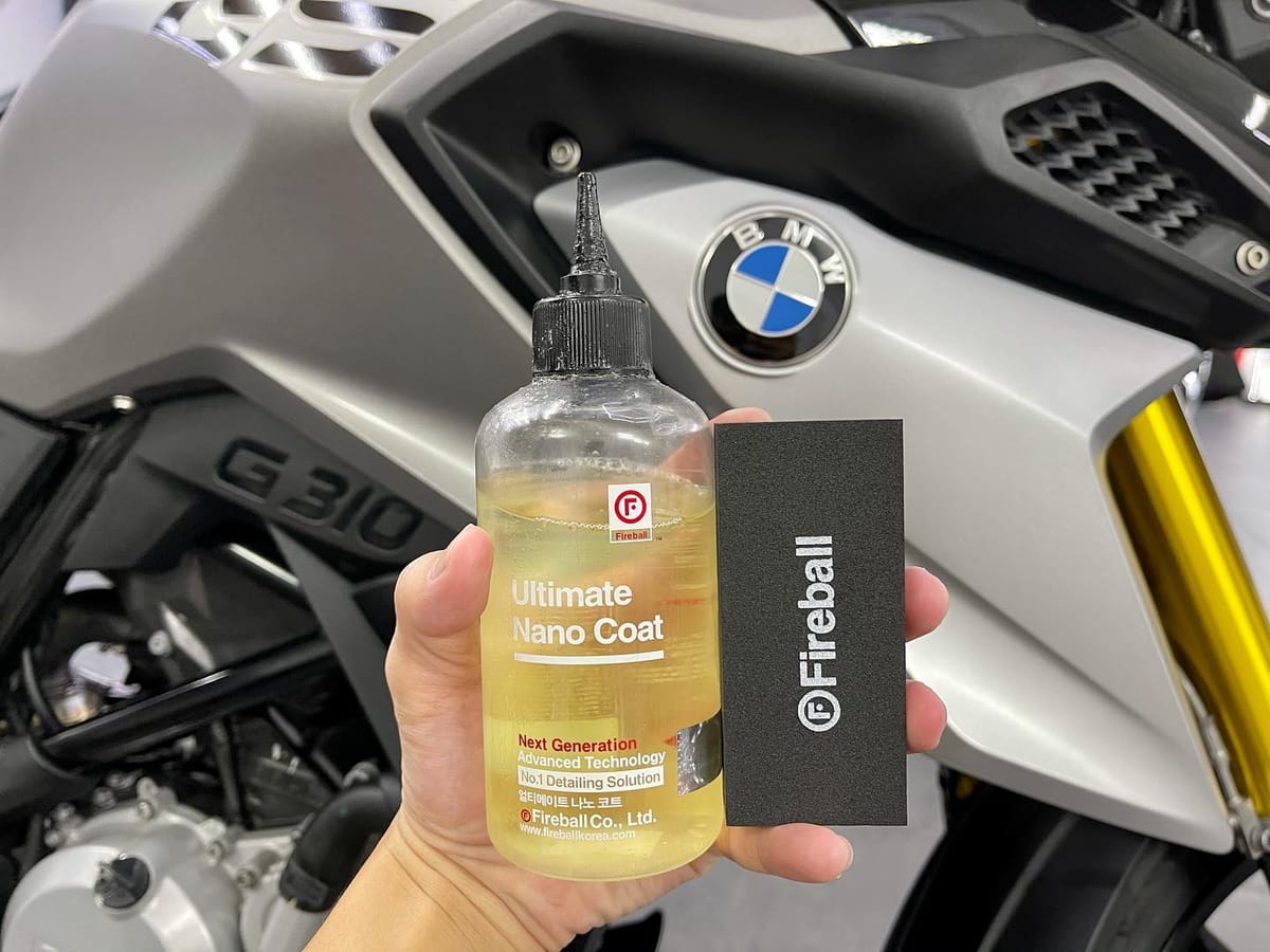 FIREBALL Nano Coat completed for BMW GS310.