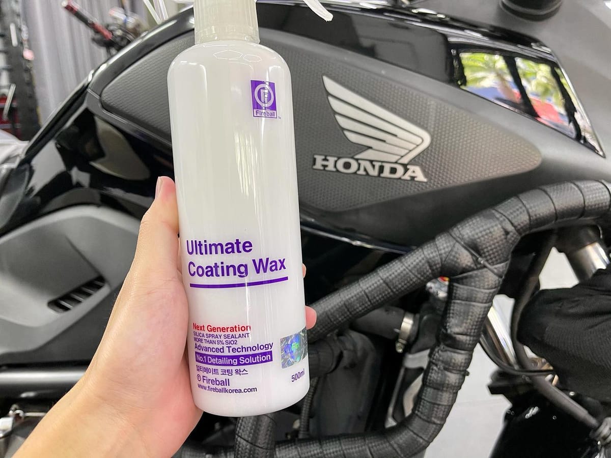 Fireball’s Bike Wash and Ultimate Coating Wax completed f...