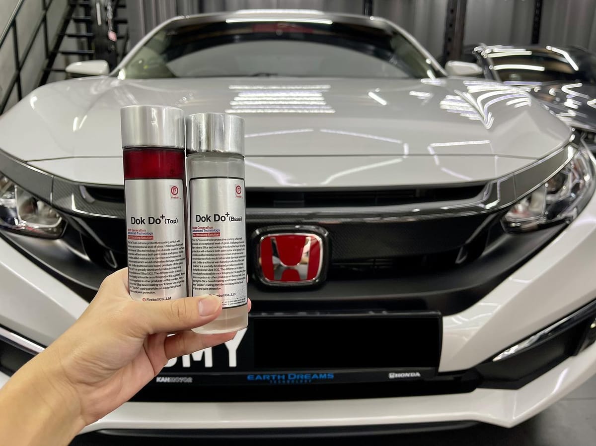 FIREBALL Dok Do 9H Ceramic Coating completed for Honda Ci...