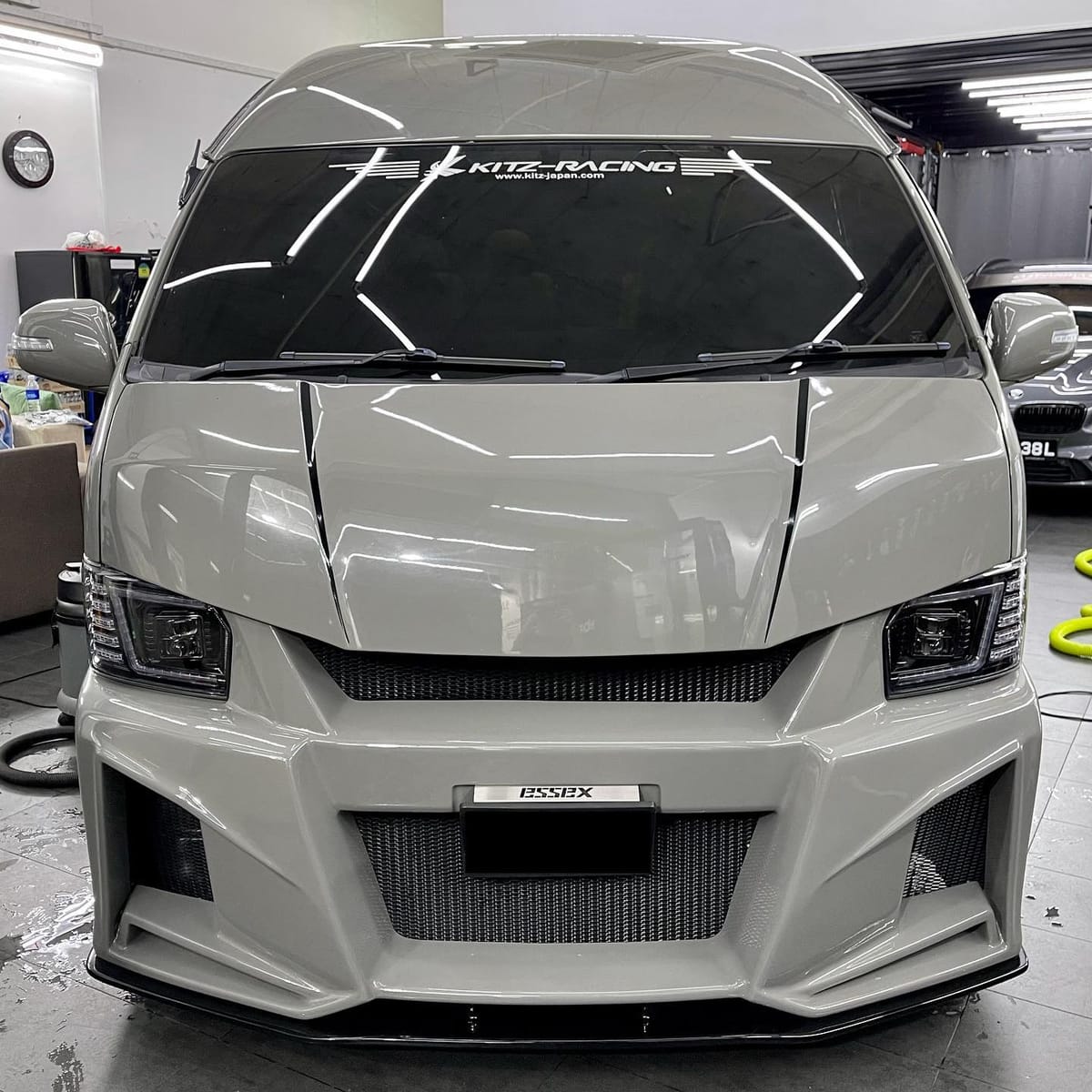 Interior Steam Cleaning completed on Toyota Hiace HighRoof.