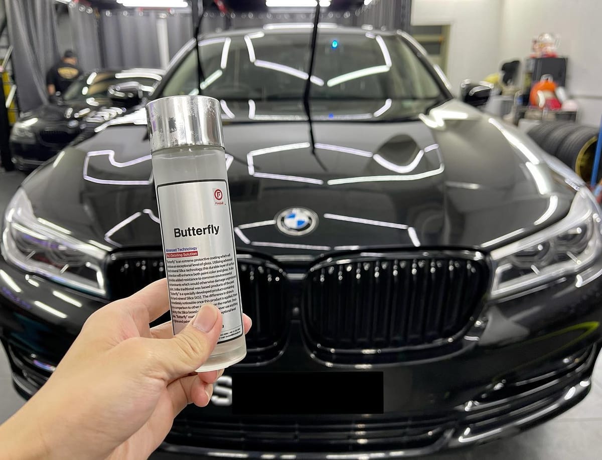 FIREBALL Butterfly 9H Ceramic Coating completed for BMW 7...