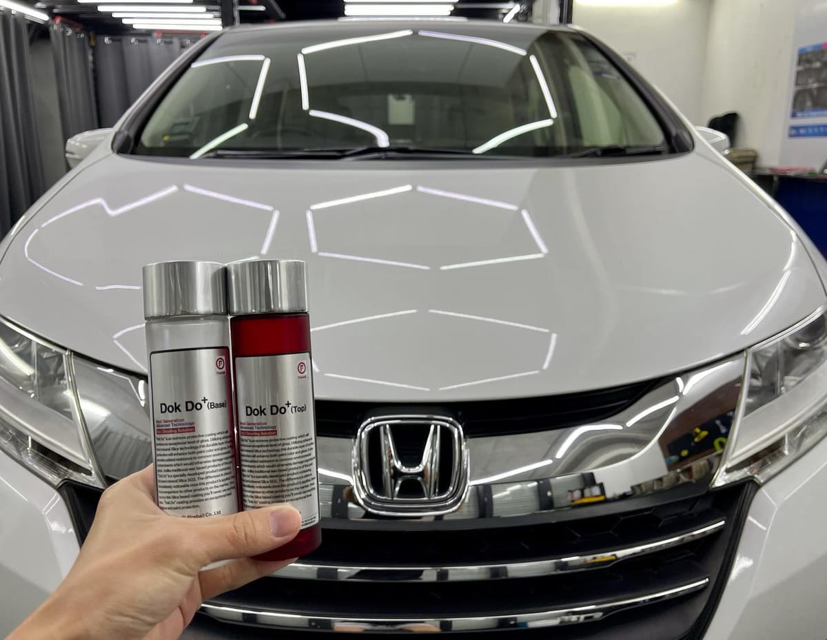 FIREBALL Dok Do 9H Ceramic Coating completed for Honda Od...