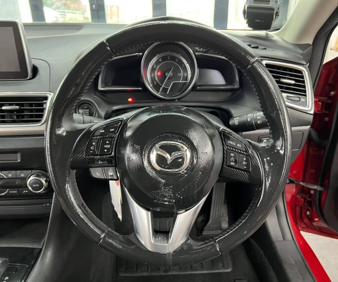 Interior Steam Cleaning & Fumigation Completed on Mazda 3.