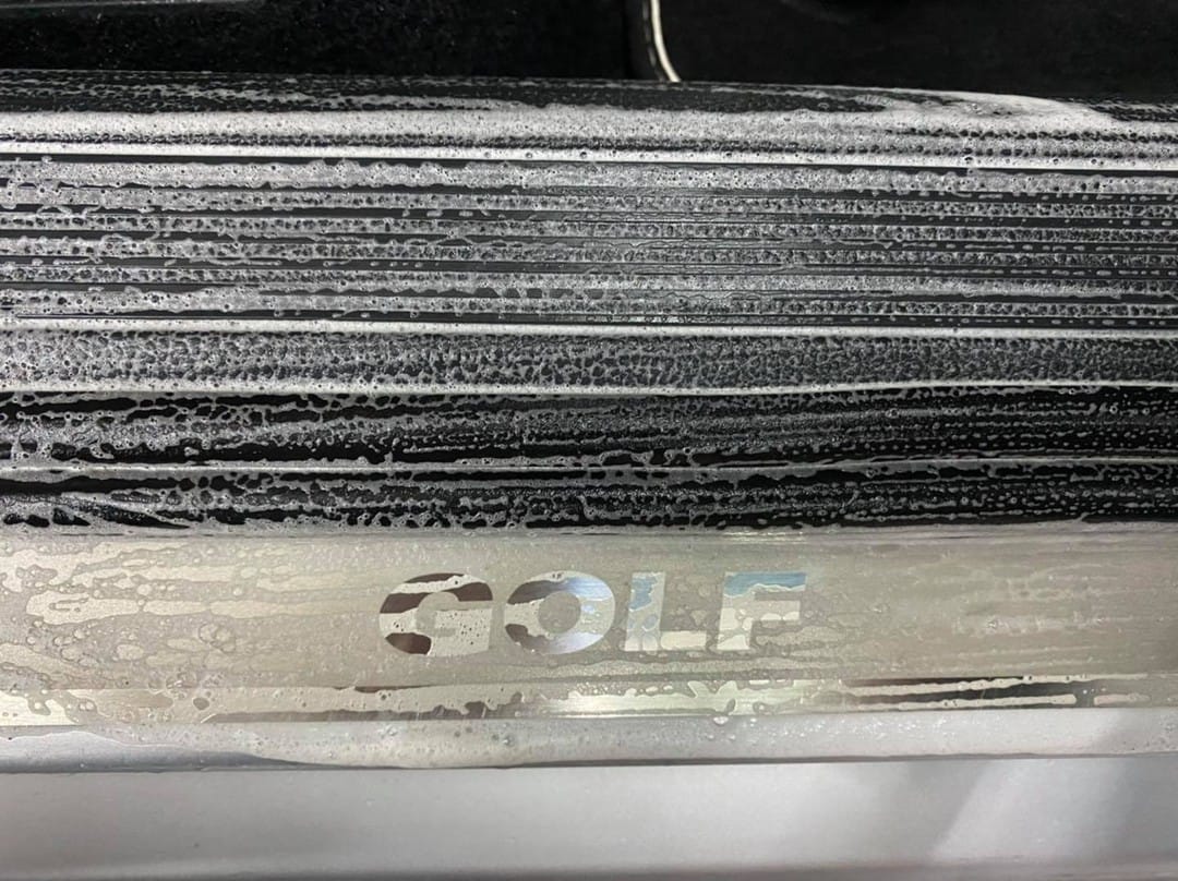 Interior Steam Cleaning Completed on Volkswagen Golf.