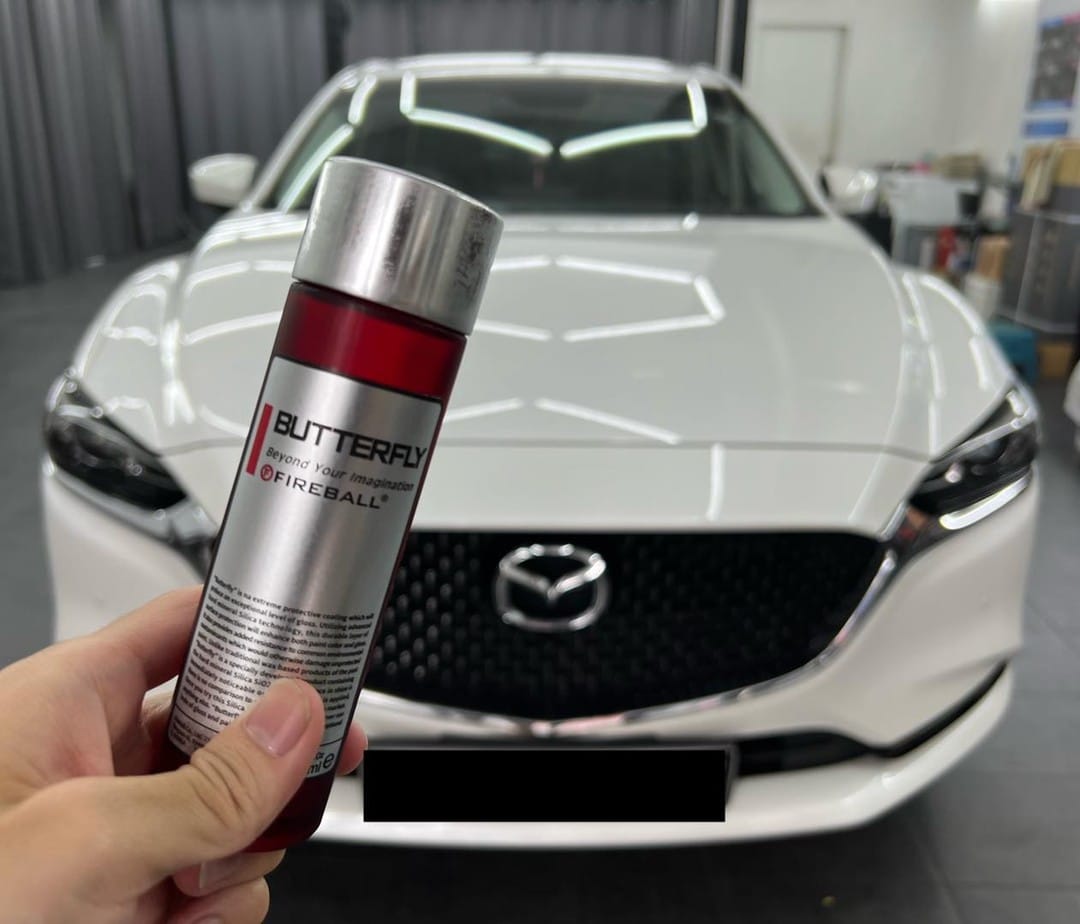 FIREBALL Butterfly 9H Ceramic Coating completed for Mazda...
