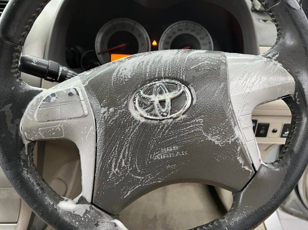 Interior Steam Cleaning Completed on Toyota Altis.