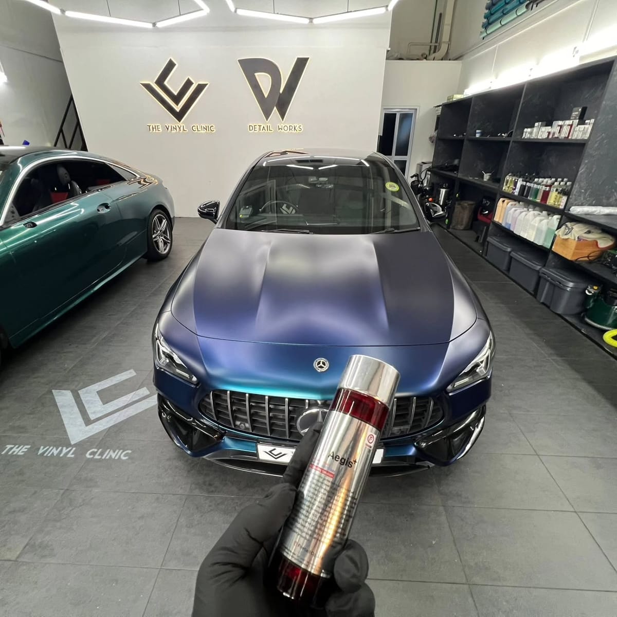 Fireball Aegis over AveryDennison satin Frozen Ocean by @...