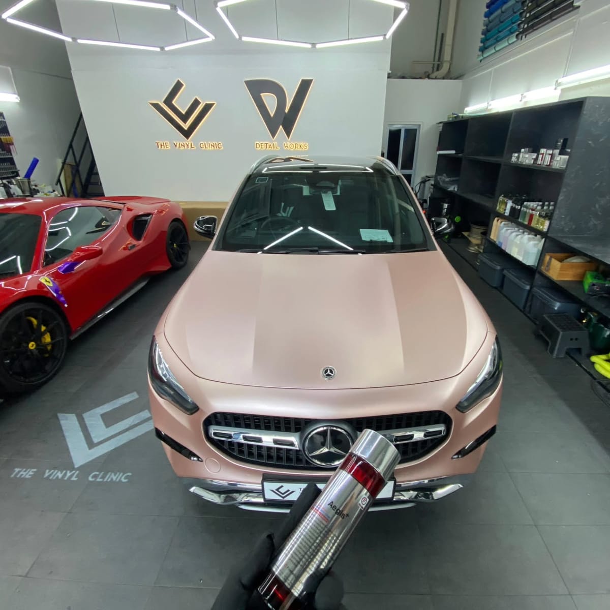 Fireball Aegis 7H Ceramic coat on this freshly wrapped Sa...