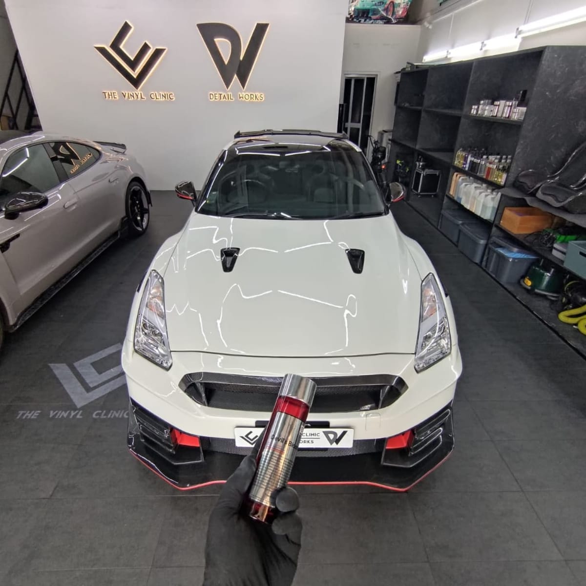 Freshly kitted and painted R35 coated with Fireball Devil...