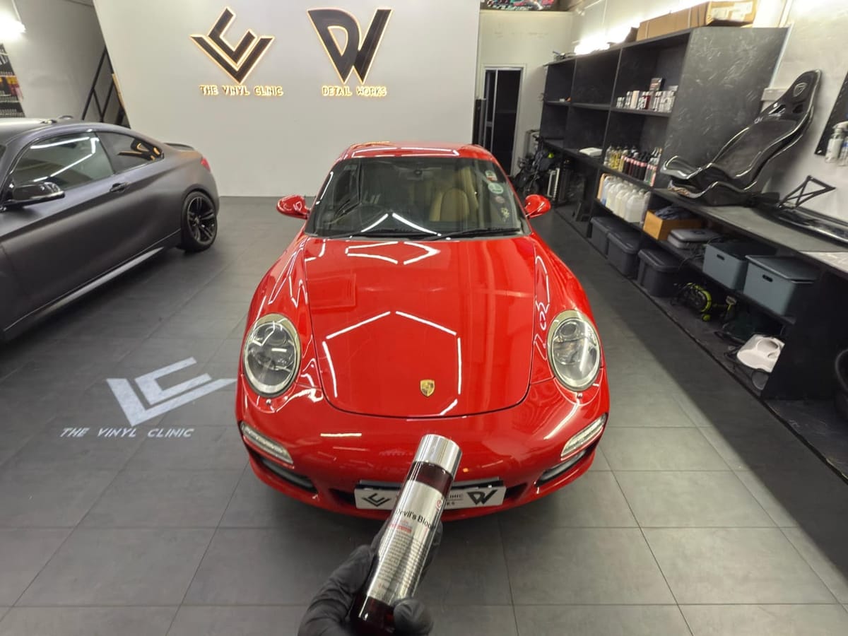 Fireball Butterfly 9H Ceramic Coating on freshly painted ...