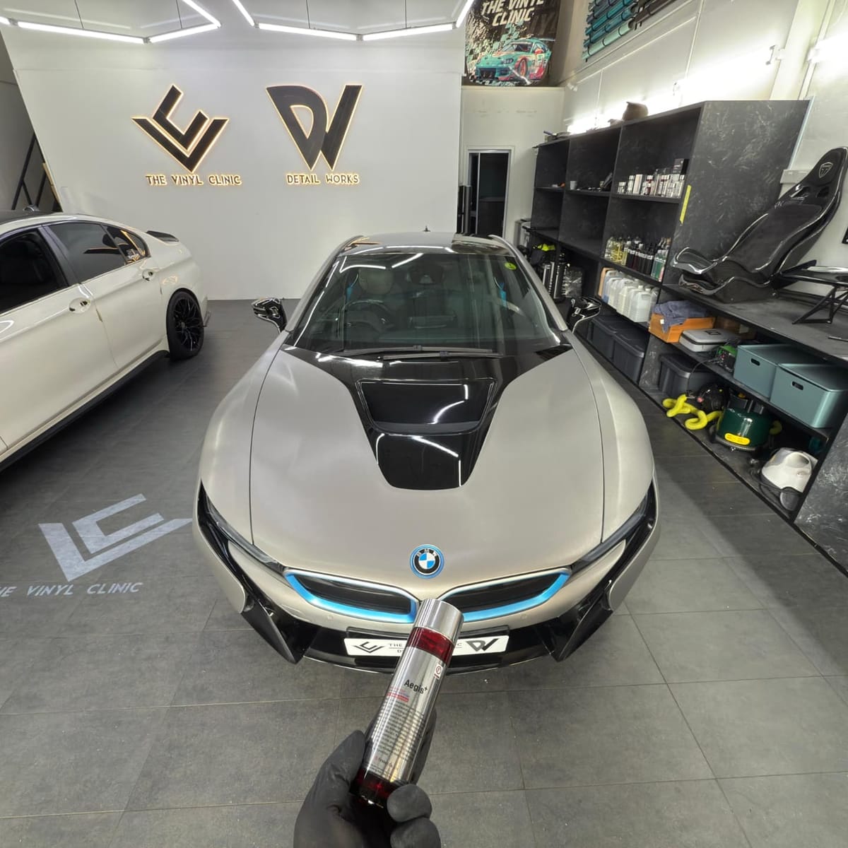 Fireball Aegis coating on our regular customer I8 rewrap.