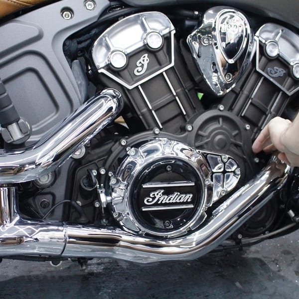Beautiful Chrome Finish on an Indian Motorcycle 😍 Hope y...