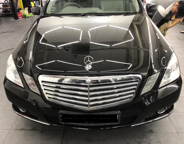 Nearly 10 years old Mercedes-Benz E250 came to us for a m...