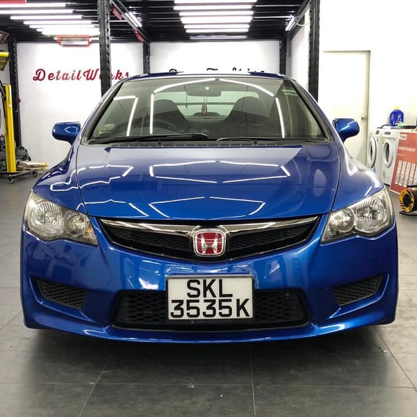 Honda Civic FD2R polished and applied with Fireball Ultim...