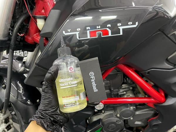 FIREBALL Nano Coat completed for Benelli Tornado TNT 250.