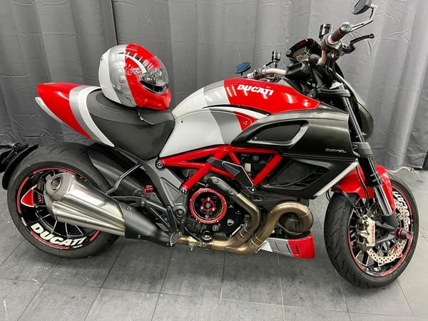 FIREBALL Nano Coat completed for Ducati Diavel & Helmet.