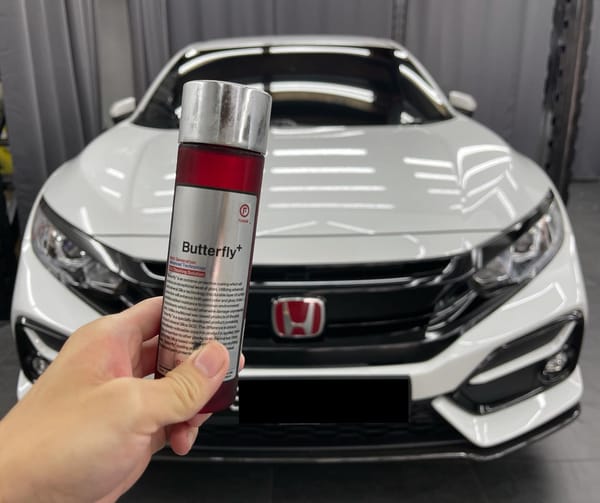 FIREBALL Butterfly 9H Ceramic Coating completed for Honda...