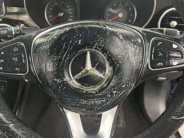 Interior Steam Cleaning completed on CLA180.