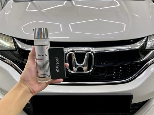 FIREBALL Butterfly 9H Ceramic Coating completed for Honda...
