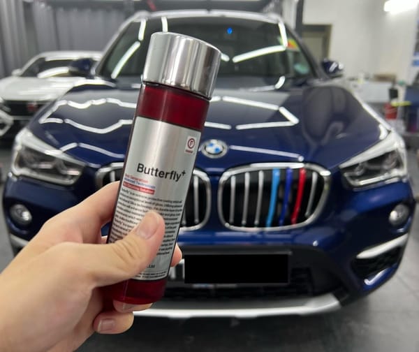 FIREBALL Butterfly 9H Ceramic Coating completed for BMW X1.