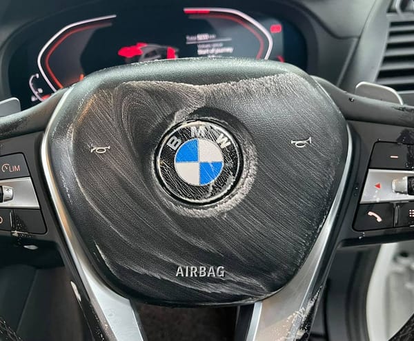 Interior Steam Cleaning Completed on BMW X3.