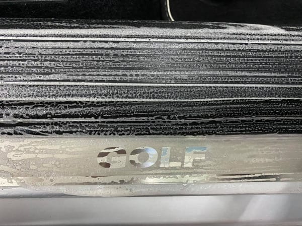 Interior Steam Cleaning Completed on Volkswagen Golf.