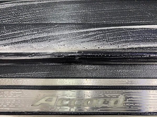 Interior Steam Cleaning Completed on Honda Accord.