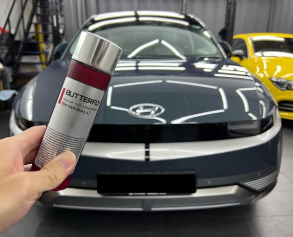 FIREBALL Butterfly 9H Ceramic Coating completed for Hyund...