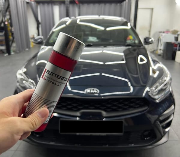 FIREBALL’s Butterfly 9H Ceramic Coating completed for KIA...