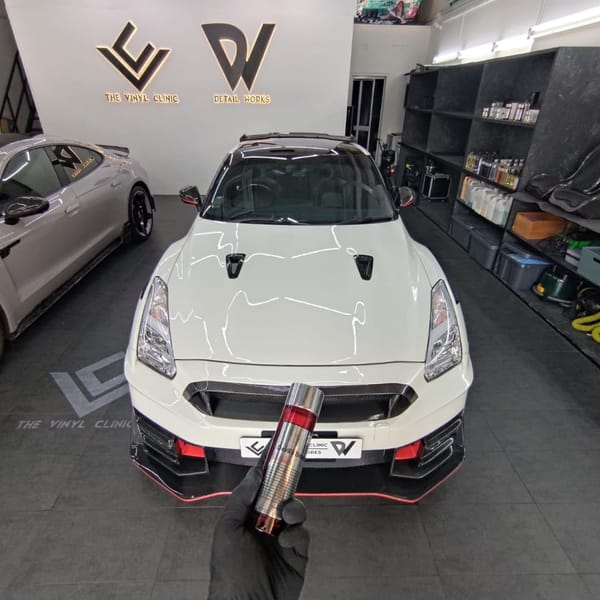 Freshly kitted and painted R35 coated with Fireball Devil...