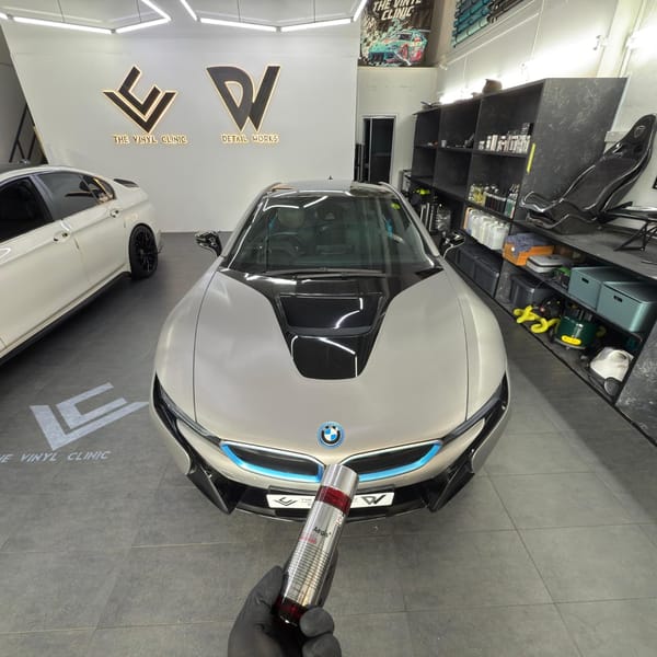 Fireball Aegis coating on our regular customer I8 rewrap.