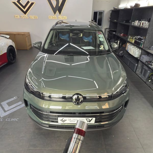 Freshly collected VW Tiguan done in our top tier Fireball...